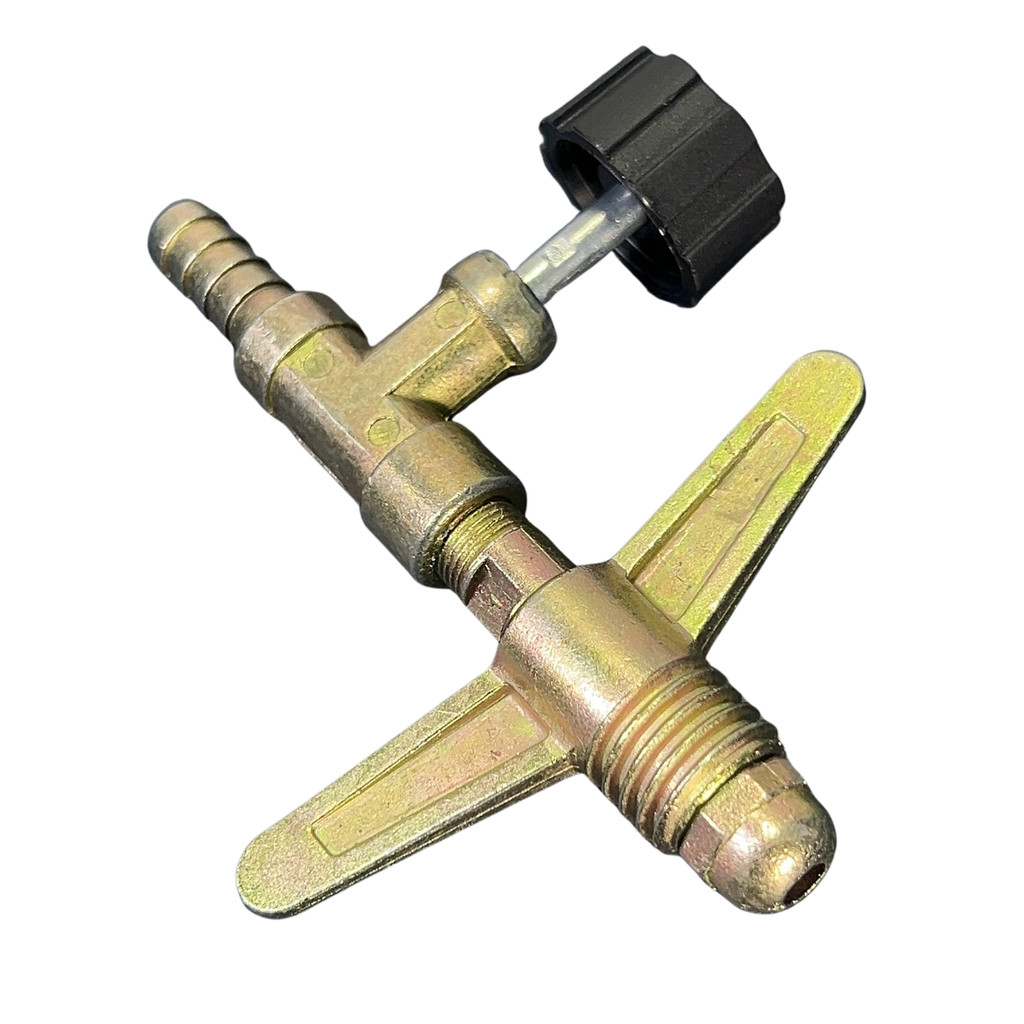 Conjunto para Botijão P13 Zamac Montado com Borboleta 5/16 BM Kit Conexão para Regulador Central de Gás GLP