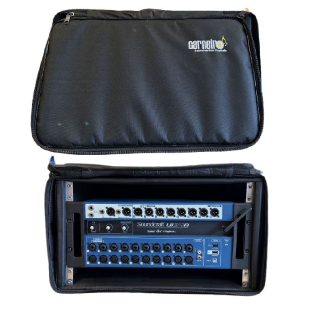 Kit Mesa Digital Soundcraft UI24R 24Ch + Semicase Rack 6U