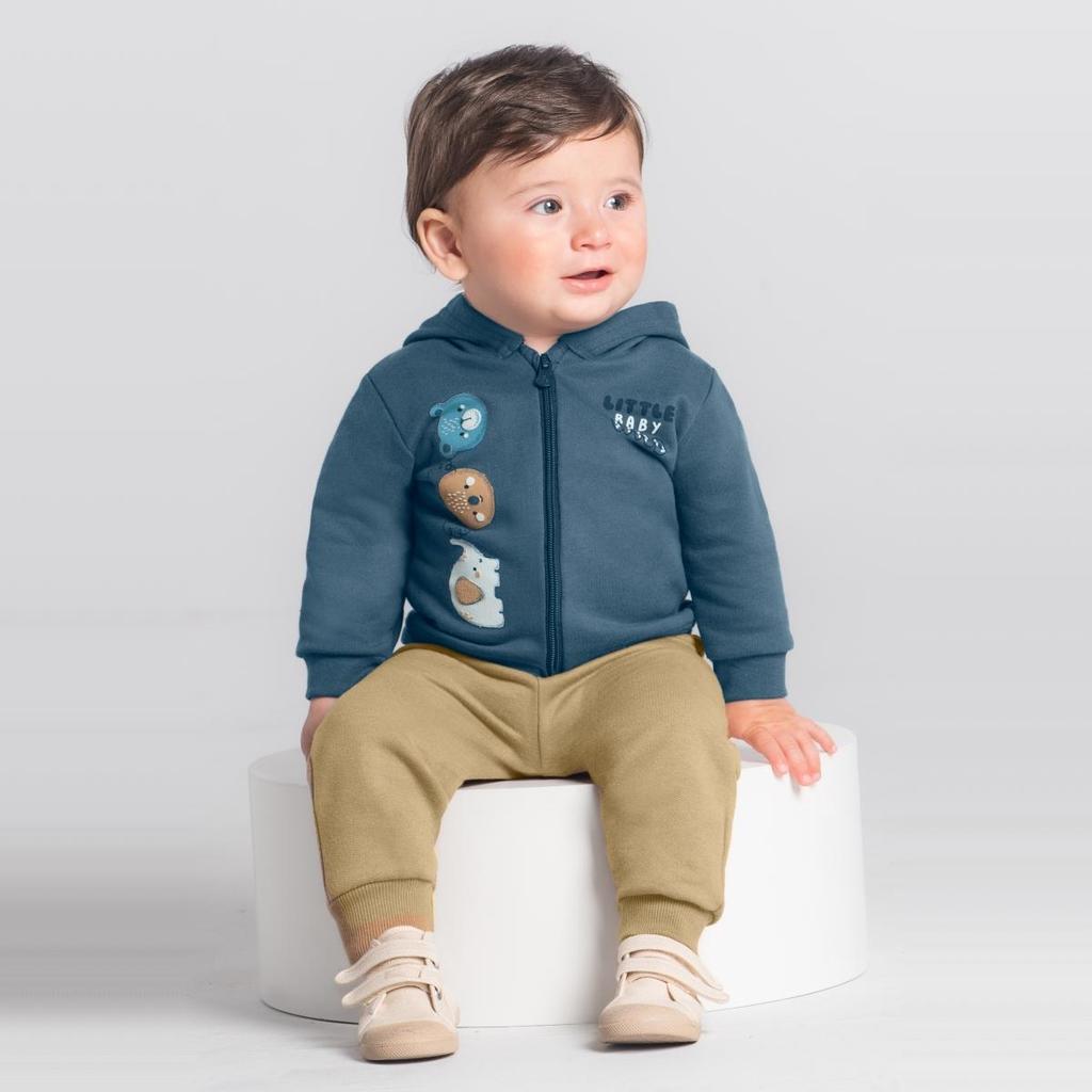 Conjunto bebê menino de animais Brandili Baby
