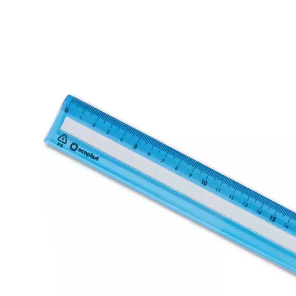 Régua plástica 30cm guia de leitura Ecoplast