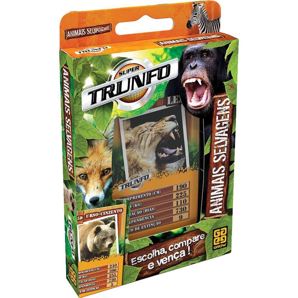 Super Trunfo Animais Selvagens - Grow em Oferta na Shopee