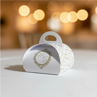 Caixinha Embalagem Personalizada Para Bem Casado, Sabonete ou Doces Finos -  Dourado em Oferta na Shopee