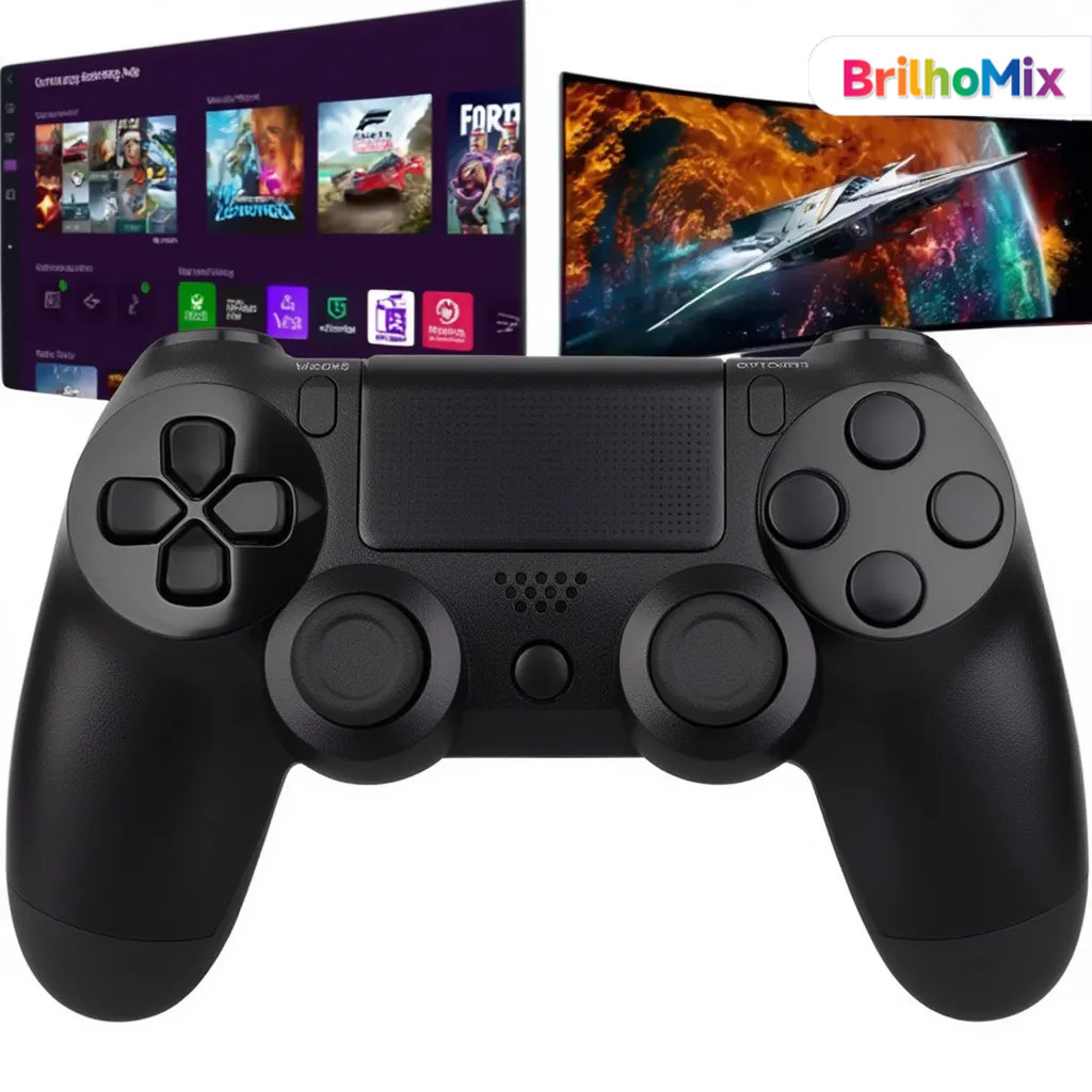 Adequado para PC controle sem fio Ps4 haste de controle Gamer compatível com interruptor Oled Lite em Oferta na Shopee