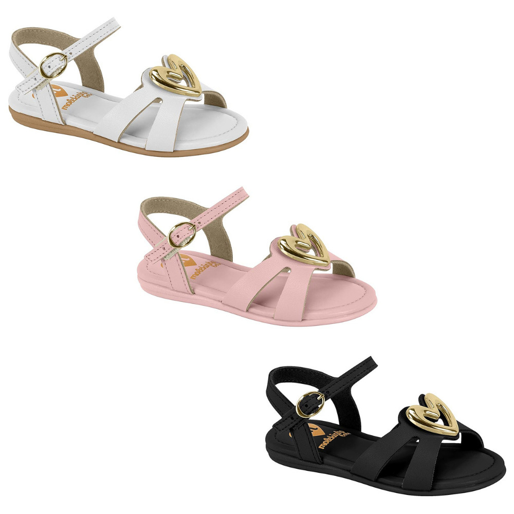 Sandália Infantil Molekinha Com Coração Conforto E Estilo em Oferta na Shopee