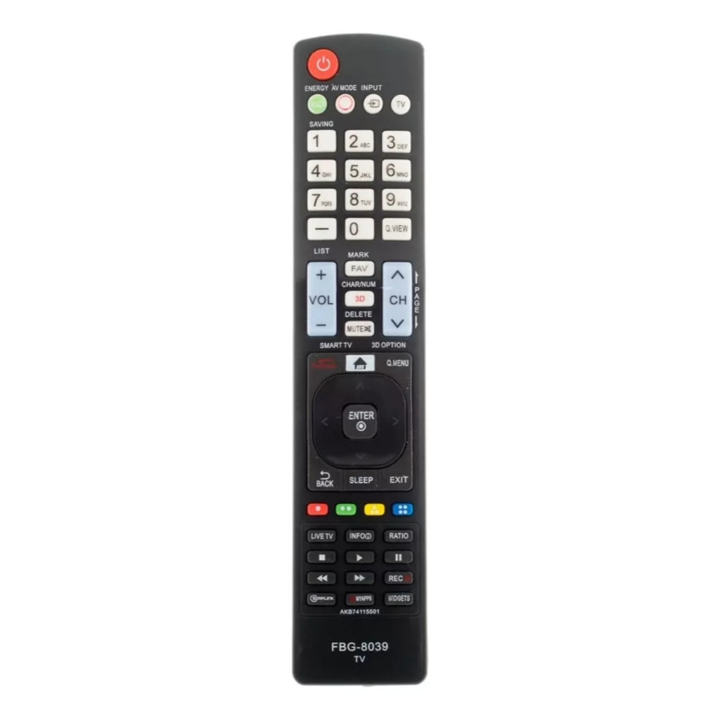 Controle Remoto Para LG Smart TV Led Plasma Lcd FBG 8039 SKAY 8039 MAXX 8039