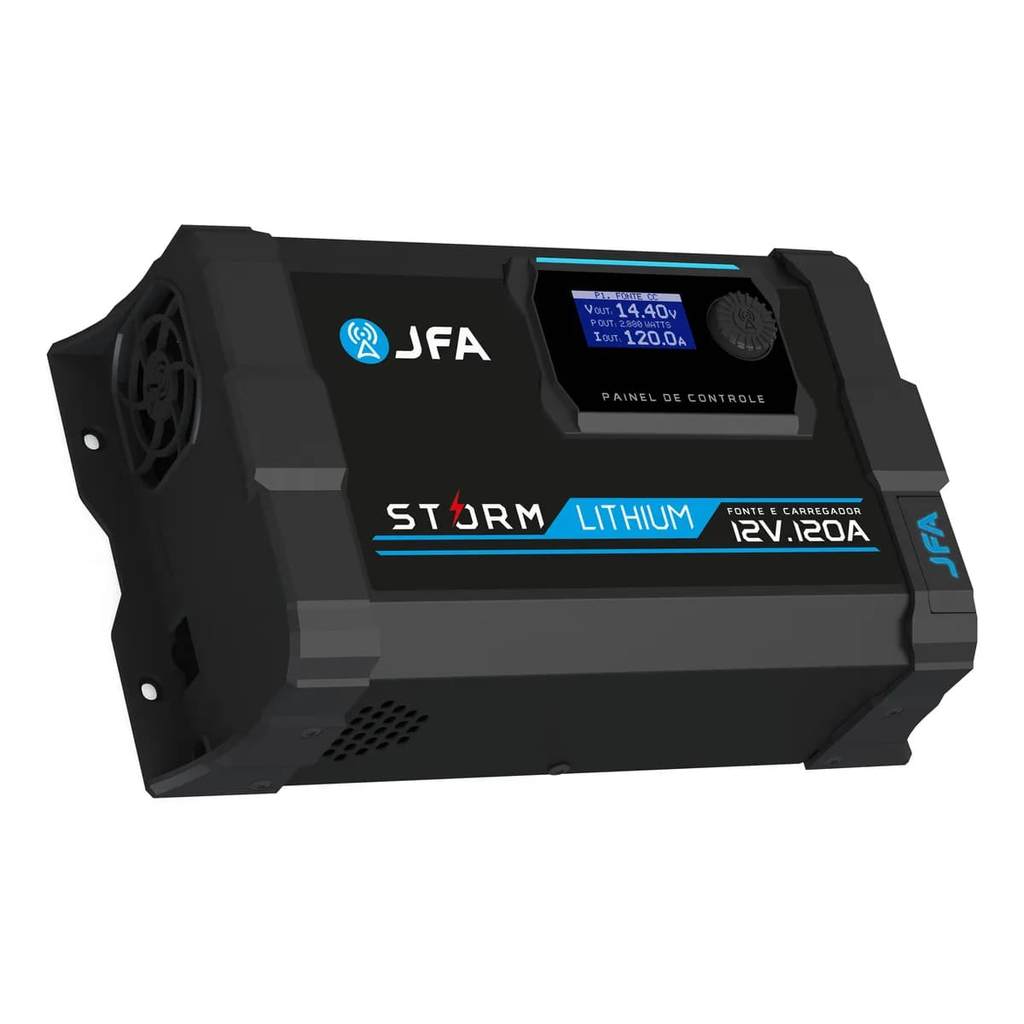 FONTE E CARREGADOR JFA STORM LITHIUM 120 A