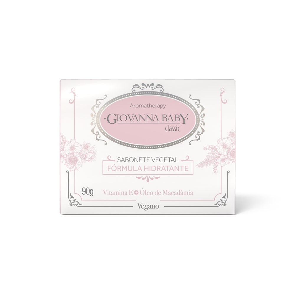 Sabonete em Barra Vegetal Giovanna Baby Classic Óleo de Macadâmina e Vitamina E 90g em Oferta na Shopee