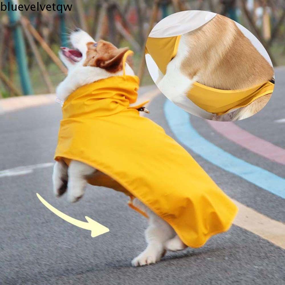 BLUEVELVETQW Roupas Para Cães Com Tudo Incluído M-9XL Jaqueta De Chuva Animais De Estimação À Prova D'água Ao Ar Livre