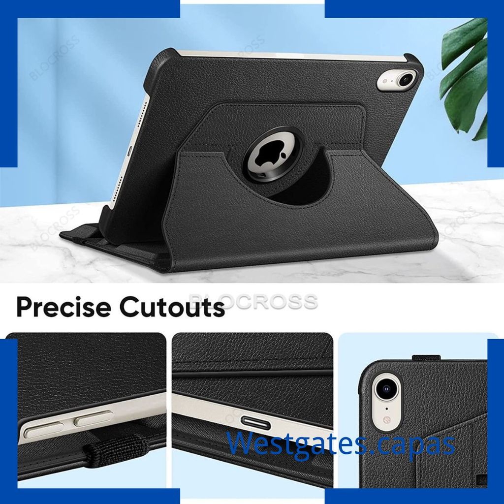 Capa giratório para Ipad mini 5 7,9 polegadas e  ipad mini 6 2021 8.3 polegadas 
