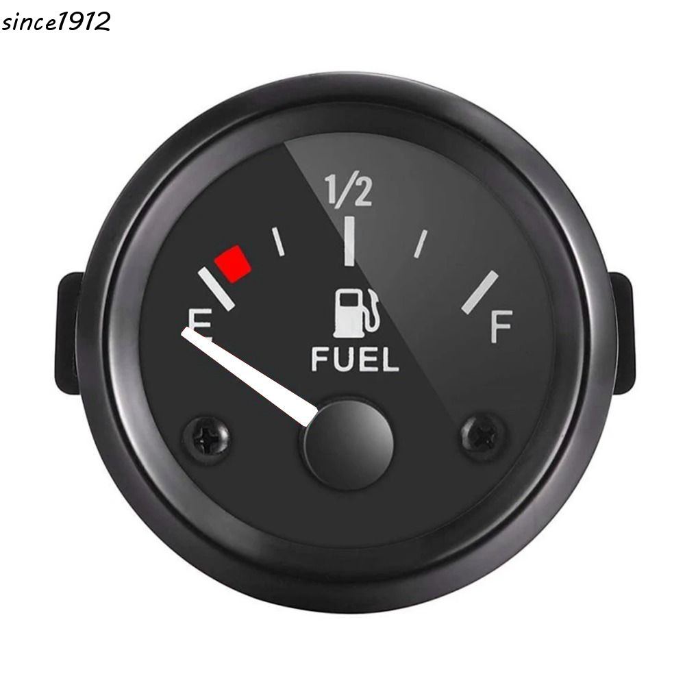 Medidor De Nível De Combustível Desde , Carro Com Luz LED Branca De 2 " 52 Mm , Ponteiro De Aro Preto 12V , Medidores Au