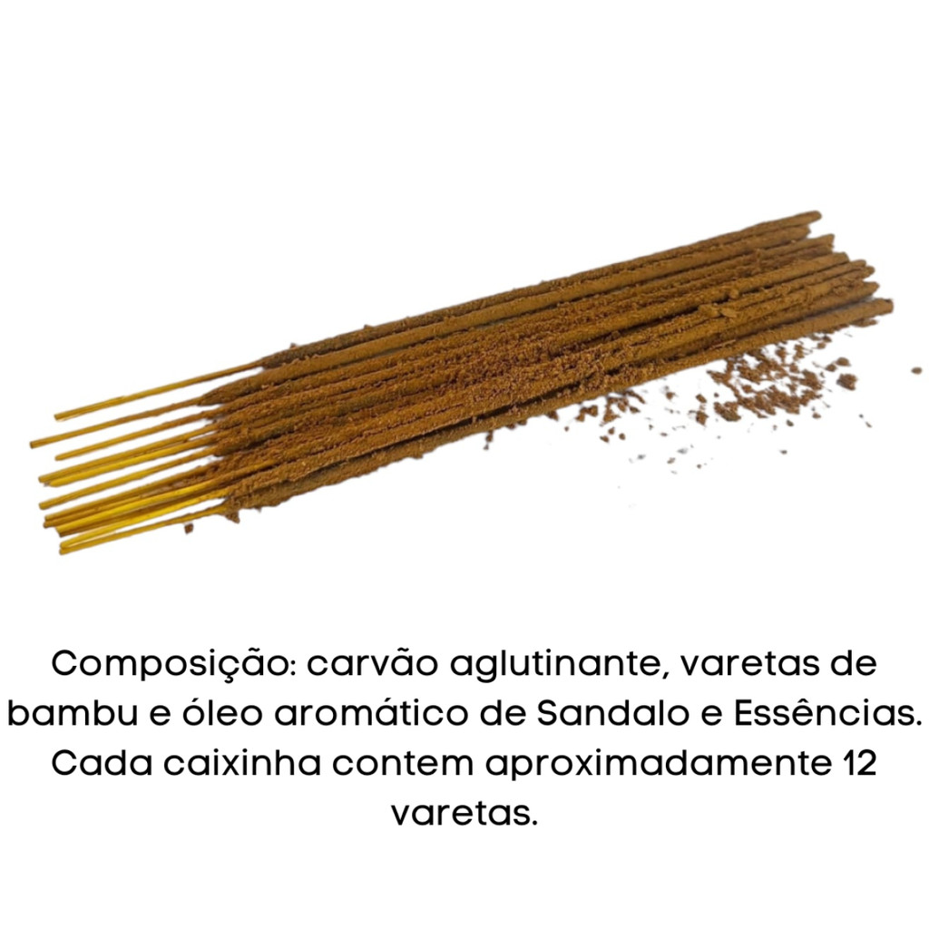 Incenso Massala Citronela Indiano Goloka Varetas Caixa 15g