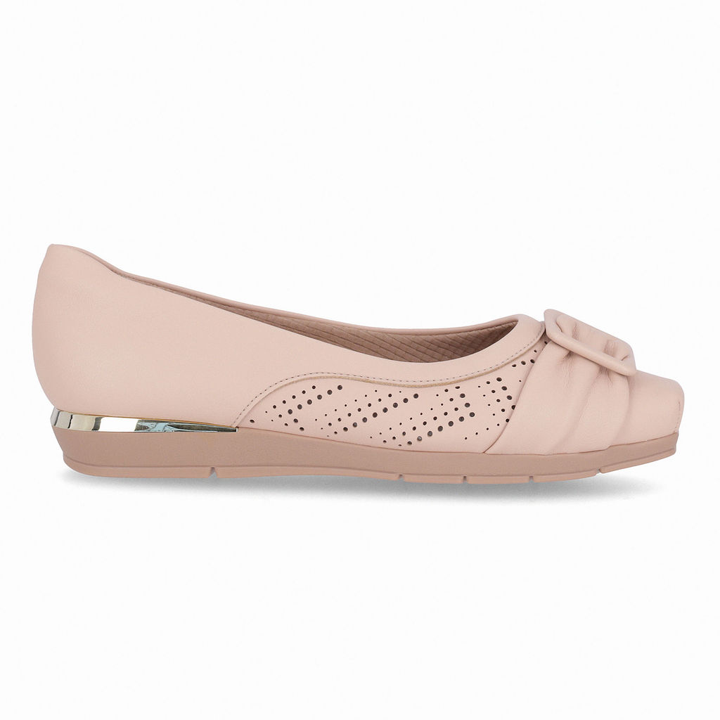 PICCADILLY MAXI - Sapatilha Fernanda Salto Baixo Rose em Oferta na Shopee