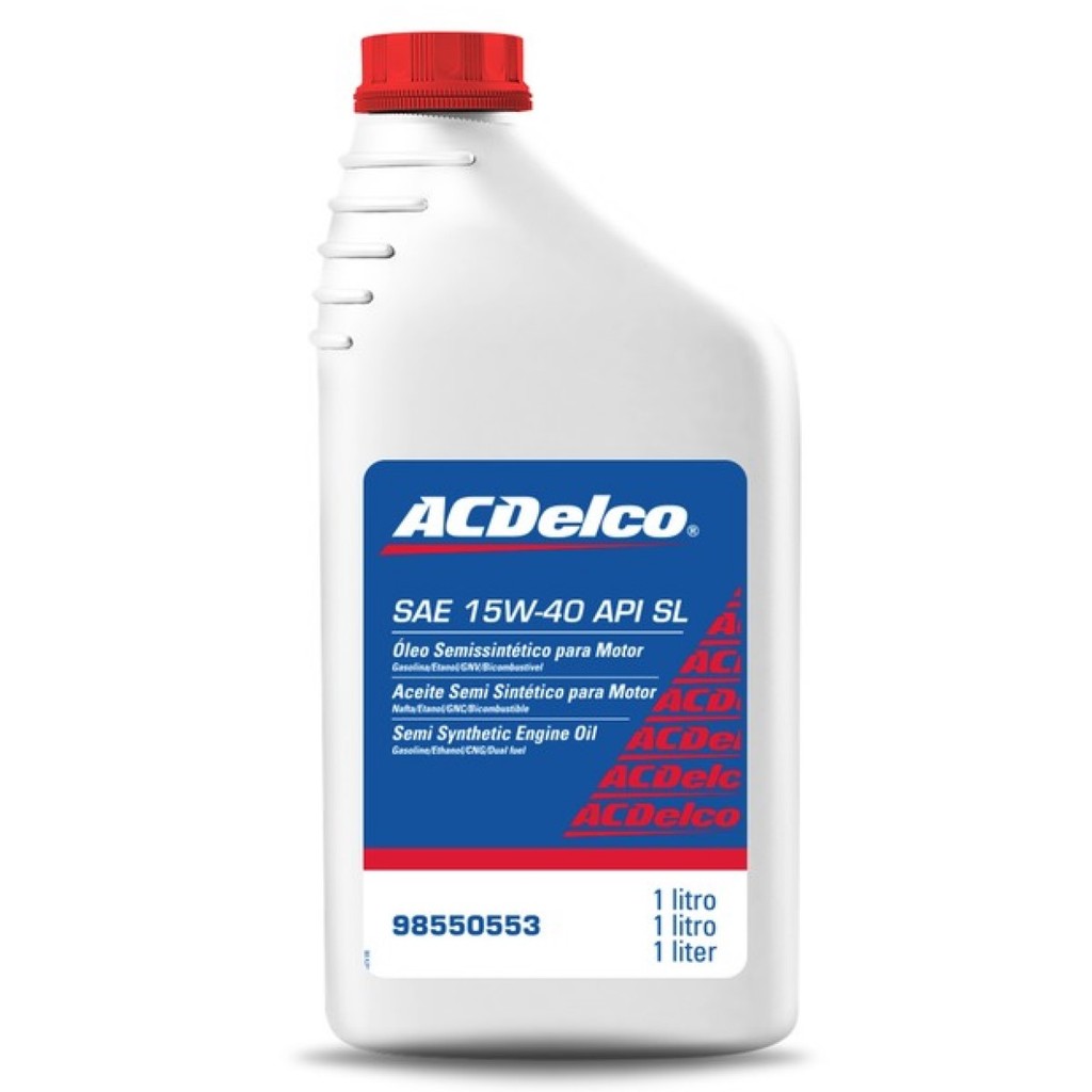 Óleo motor semissintético SAE 15W40 API SL ACDelco 98550553 em Oferta na Shopee