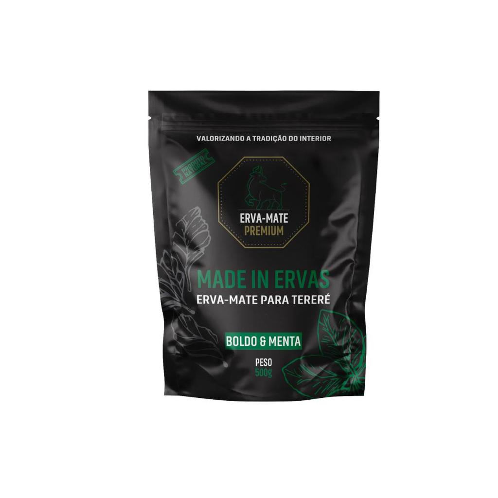 Erva Mate Tereré Premium Made in Ervas Boldo e Menta