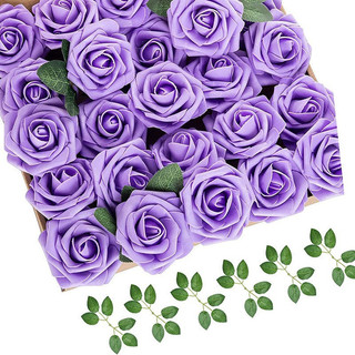 10Pcs 8CM Flores De Espuma De PE Artificial Com Flor De Noiva De Haste Para Decoração De Festa De Casamento Cobertura De