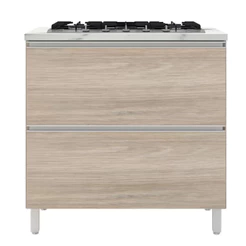 Balcão para Cooktop 5 Bocas Amazonita 1 Porta 1 Gaveta Bartira