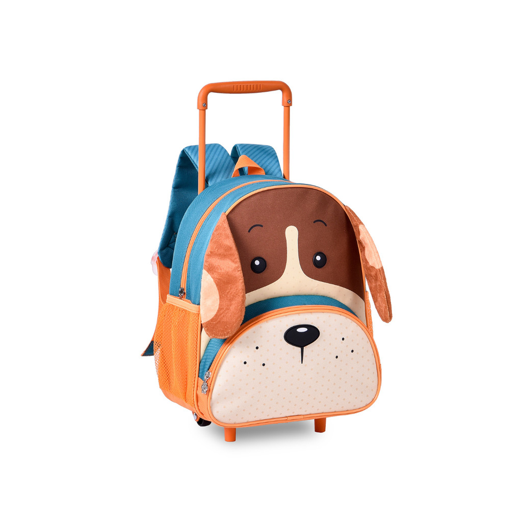 Mochila de Rodinha Infantil Clio Pets Cor:Laranja em Oferta na Shopee