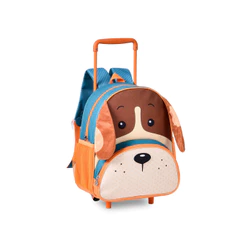 Mochila de Rodinha Infantil Clio Pets Cor:Laranja