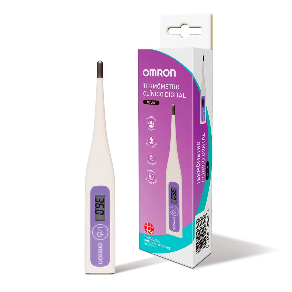 Termômetro Digital Omron Branco MC-246 1 Unidade em Oferta na Shopee