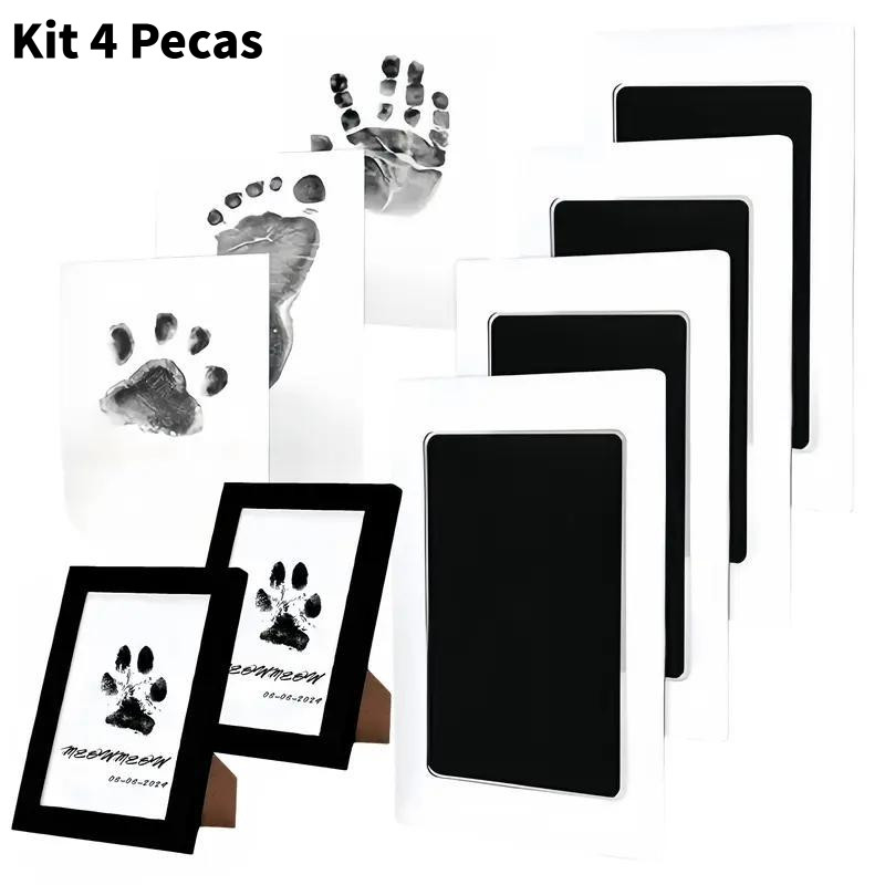 Kit 4 Peças Carimbo Almofada limpo para lembranças de bebê e pet Souvenirs Recém-Nascido Grande Carimbeira Não Toxico