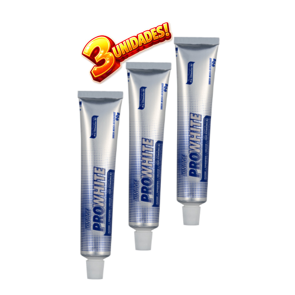 Kit 3 Creme dental Hinode Em Gel Pró White 90g