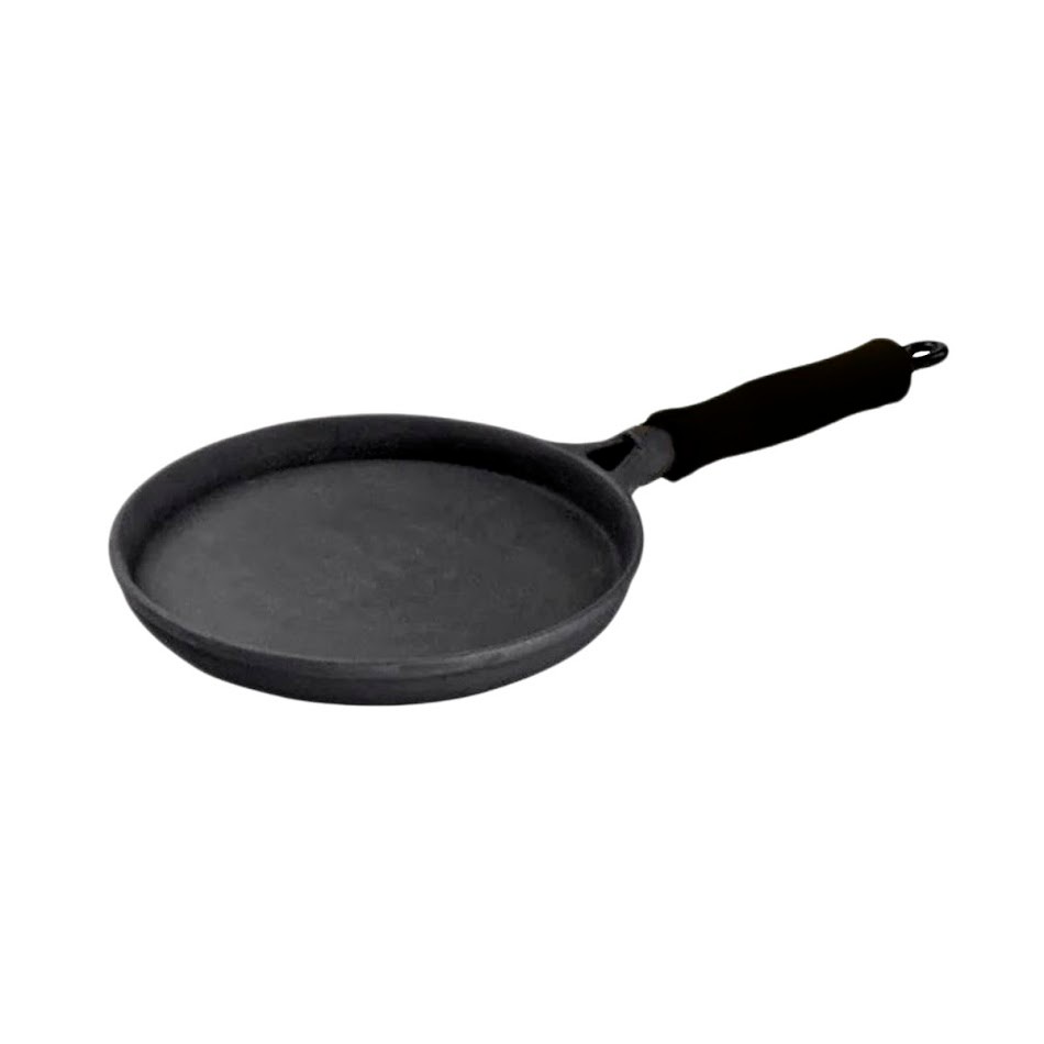 Frigideira Ferro Cabo Silicone Preto Tapioca Omelete 18cm