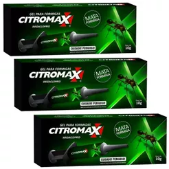 3 Kit Gel Para Formigas Citromax Uso Domestico - Seringa 10g