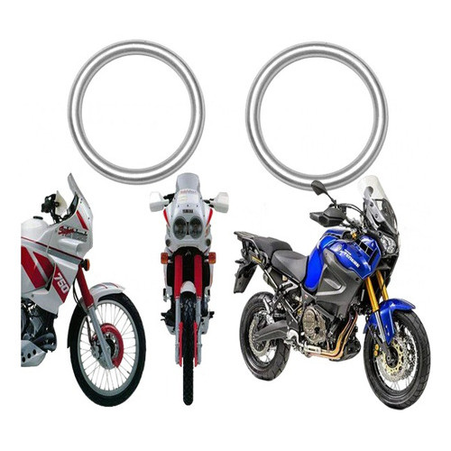 Anel Escape Gaxeta Yamaha Super Tenere 750 Ténéré 1200 2 Pçs