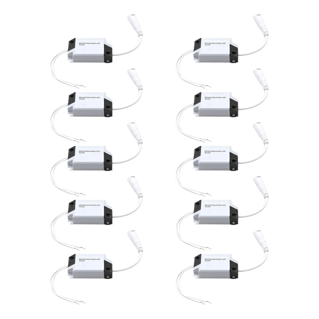 10 Drivers LED Reator Fonte para Painel LED 18-25w Bivolt Automático