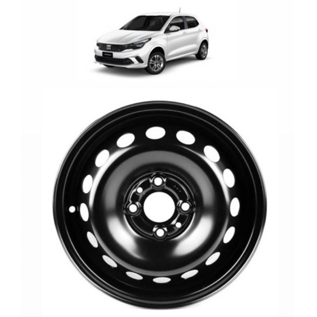 Roda Aro 14 Original Fiat de Ferro *COM GARANTIA* | Novo Uno, Palio, Grand Siena – Peça Genuína, Alta Durabilidade!