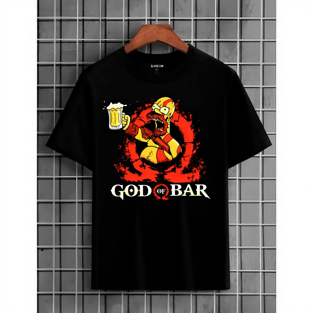 Men's Cotton 30.1 Simpsons Basic Short Sleeve Plus Size T-Shirt