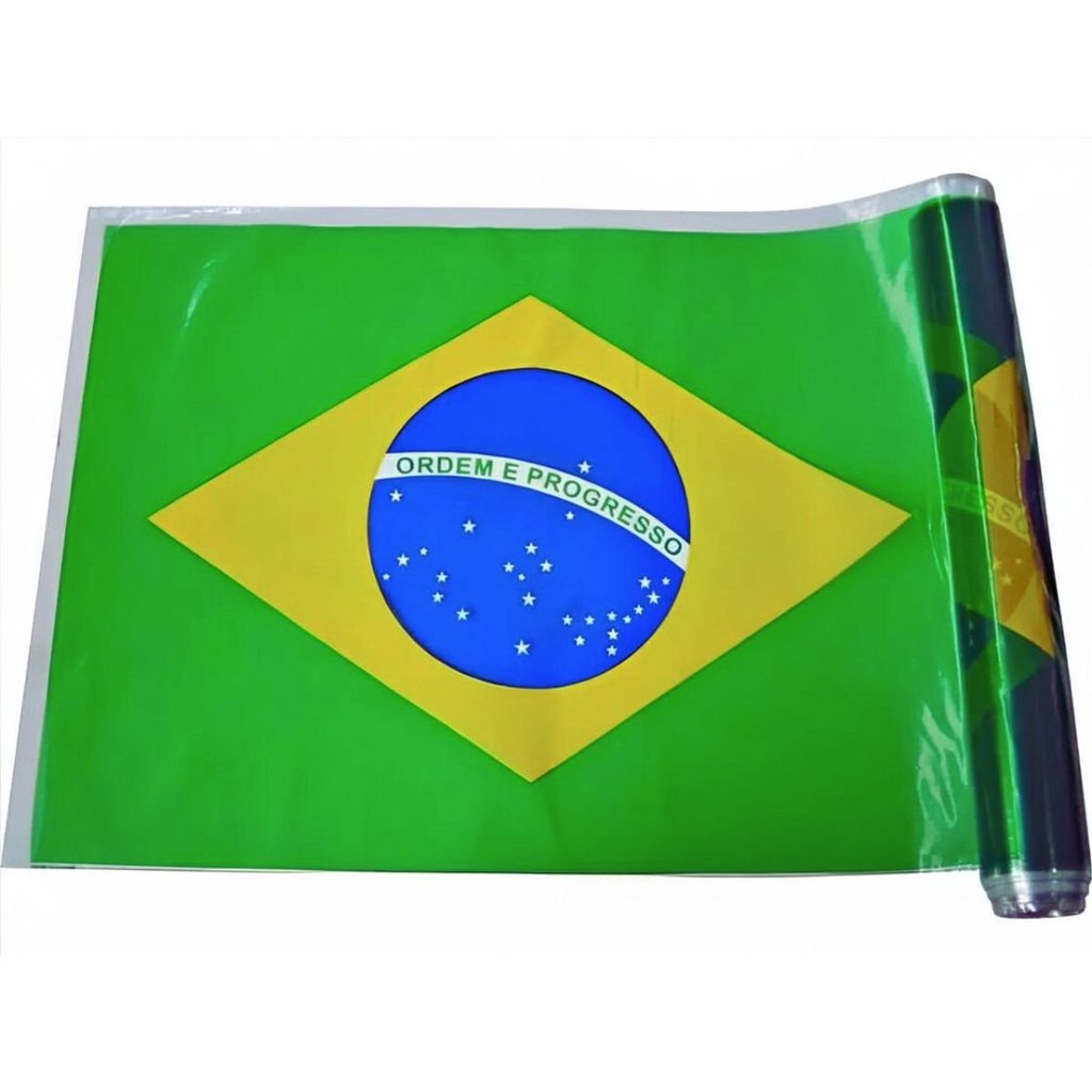 BANDEIRA DO BRASIL NO ROLO 38X25M COPA DECORAÇÃO FUTEBOL - BEM BRASIL