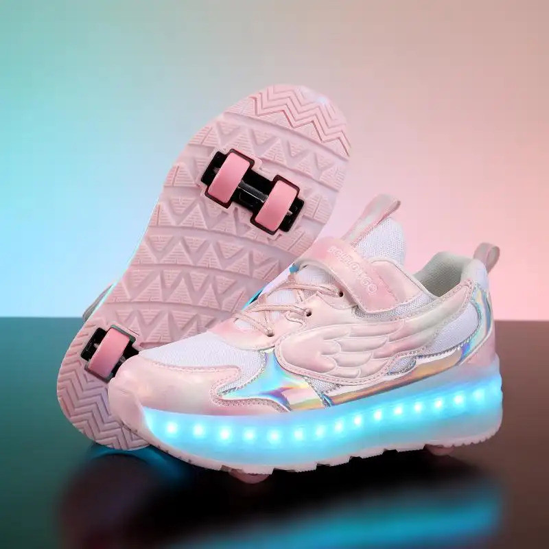 Patins de Quatro Rodas para Meninas, Patins para Crianças e Adultos, Esportes ao Ar Livre, Patins com Rodas Removíveis,