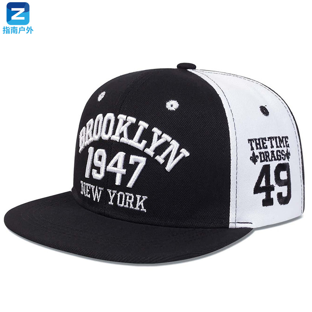 Chapéu masculino estilo boné de beisebol aba plana chapéu Hip-Hop chapéu masculino estilo americano rua dança placa chap