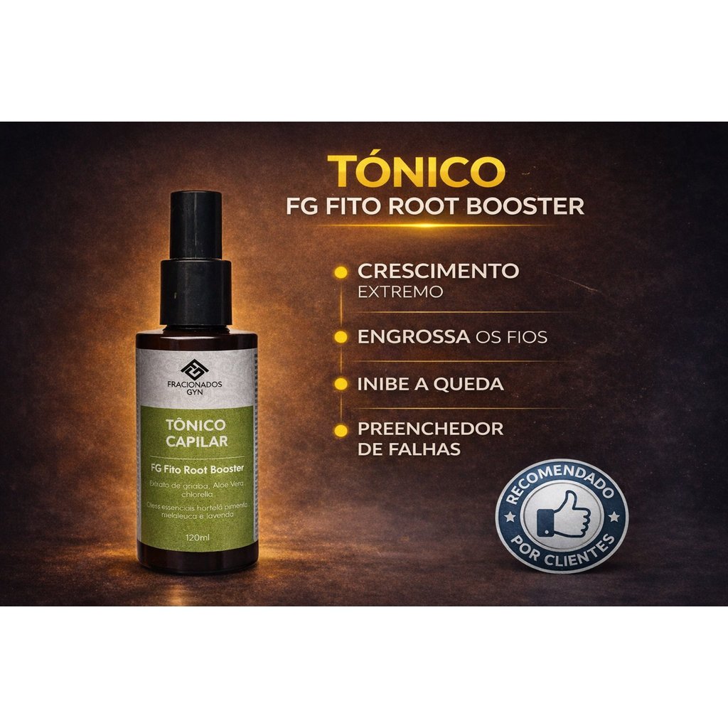 Tônico Poderoso Ati Queda  Capilar Fito  FG Root  Booster  Cabelos /Barba/Sobrancelha