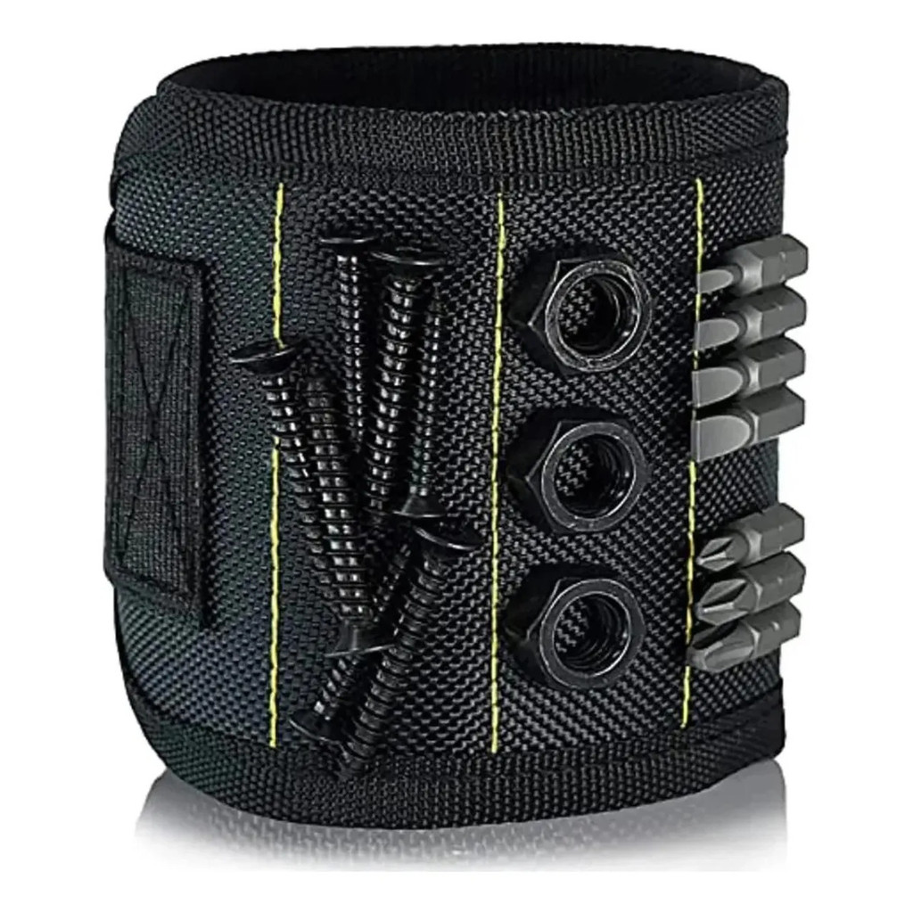Pulseira Magnética 15 Ímãs Porta Parafusos E Brocas