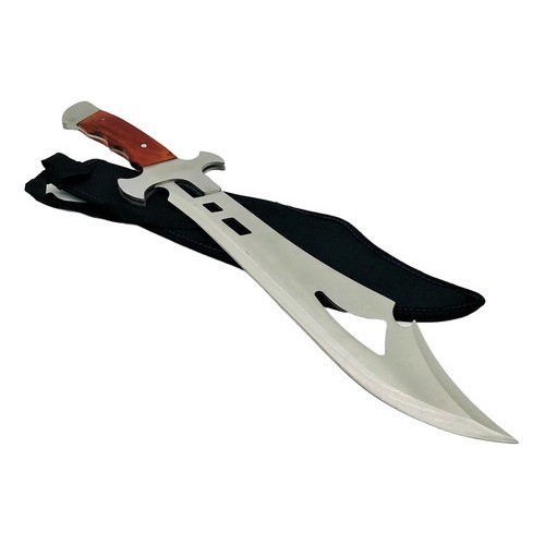 Faca Facão Rambo Fulltang Viking Tático Camping Artesanal Esportivo Pesca Caça  Com Bai