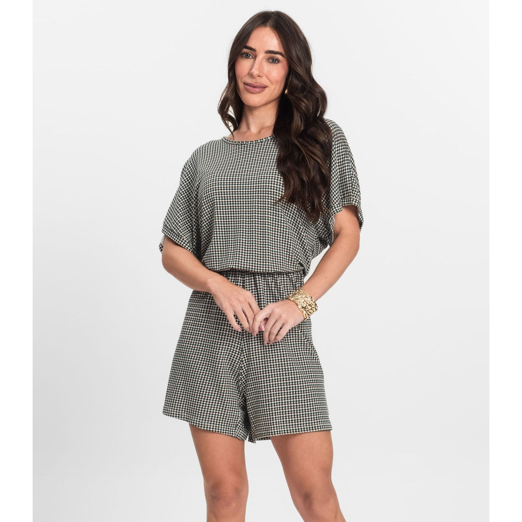 Macaquinho Feminino Infinita Cor Verde em Oferta na Shopee