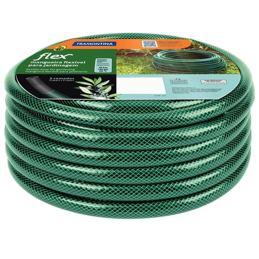 Mangueira Tramontina Flex Verde 15m 10 Bar 50°C