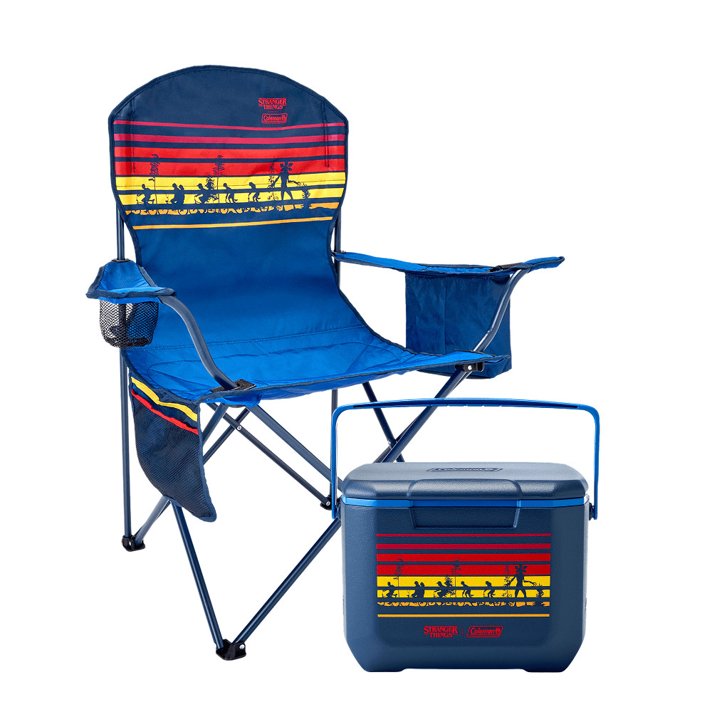 Kit Conforto Coleman Stranger Things™ | Cadeira + Caixa