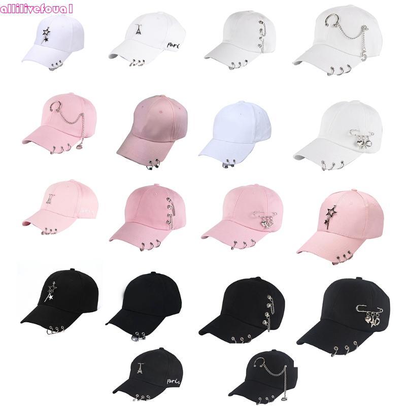 allilivefoua1 Punk Hip Hop Chapéu Beisebol Tendência Ar Ajustável Para Sol Proteção Sunshad
