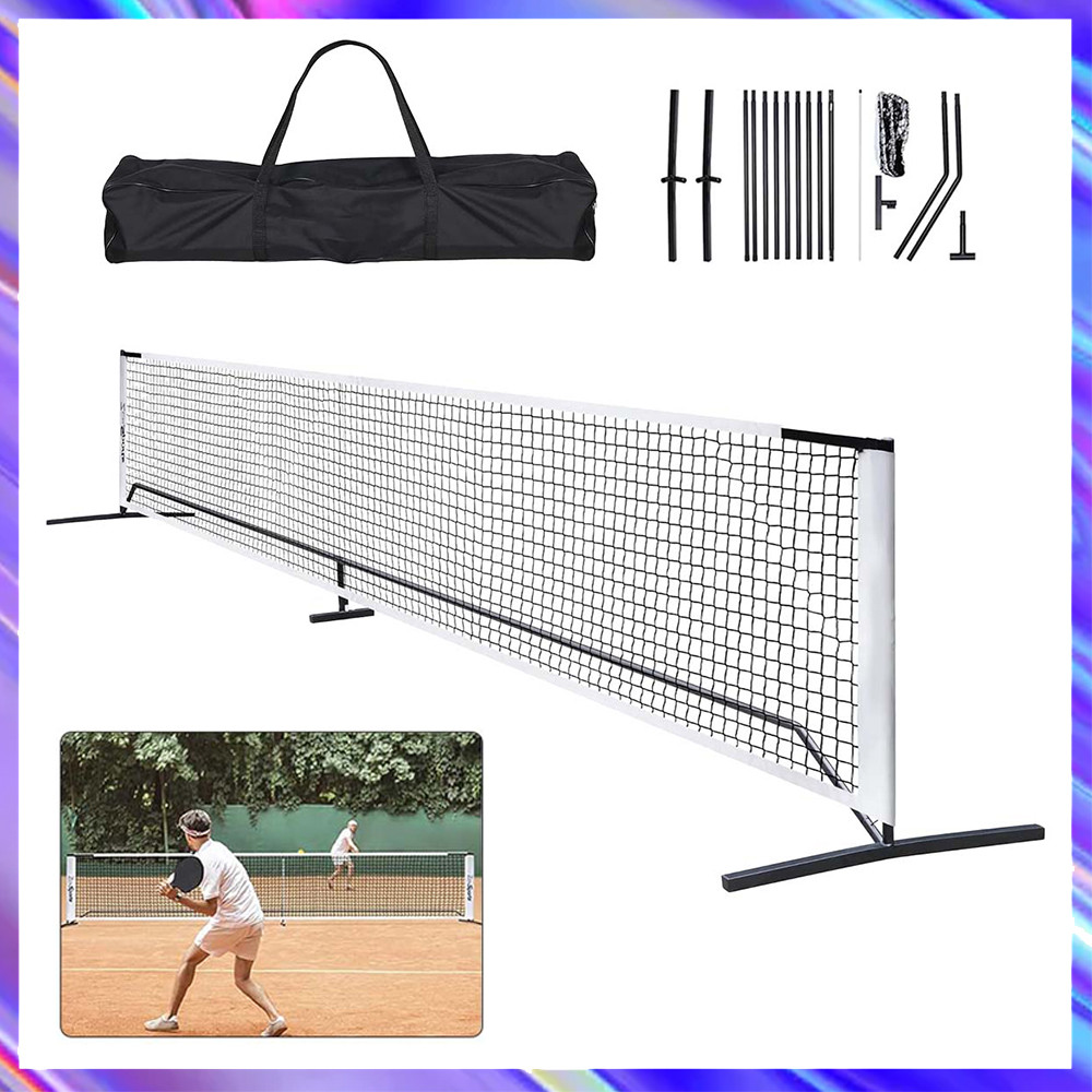 Conjunto de Rede Portátil de Pickleball, Conjunto de Rede de Tênis, Conjunto de Rede de Vôlei Infantil, com bolsa