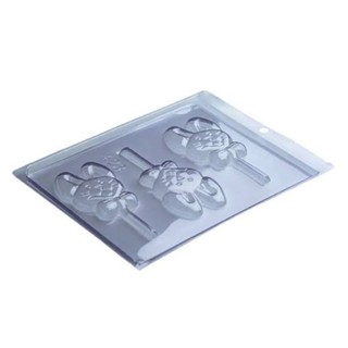 FORMA PIRULITO DE CHOCOLATE COELHINHO EM ACETATO em Oferta na Shopee