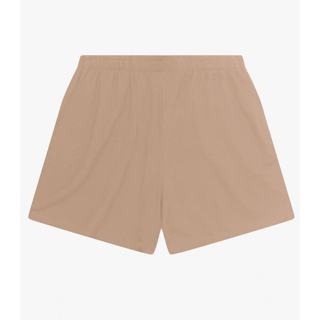 Shorts Feminino Plus Size Com Bolsos Secret Glam Marrom