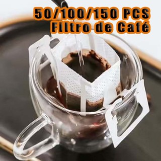50/100/150 Unidades Filtro de Café Portátil ✨ Saco Filtrante Descartável, Mini Coador em Forma de Envelope em Oferta na Shopee