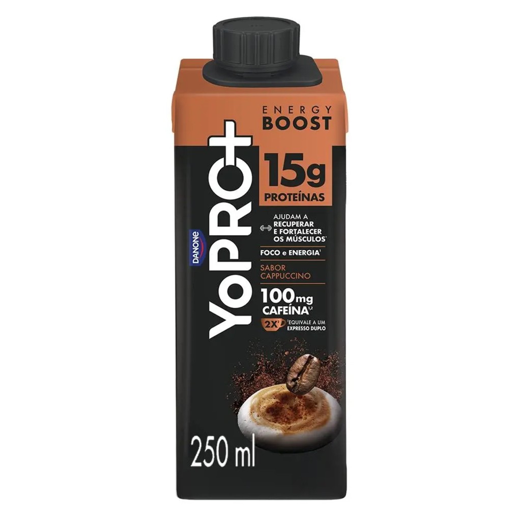 YoPRO UHT Energy Boost Cappuccino 250g 15g Proteína