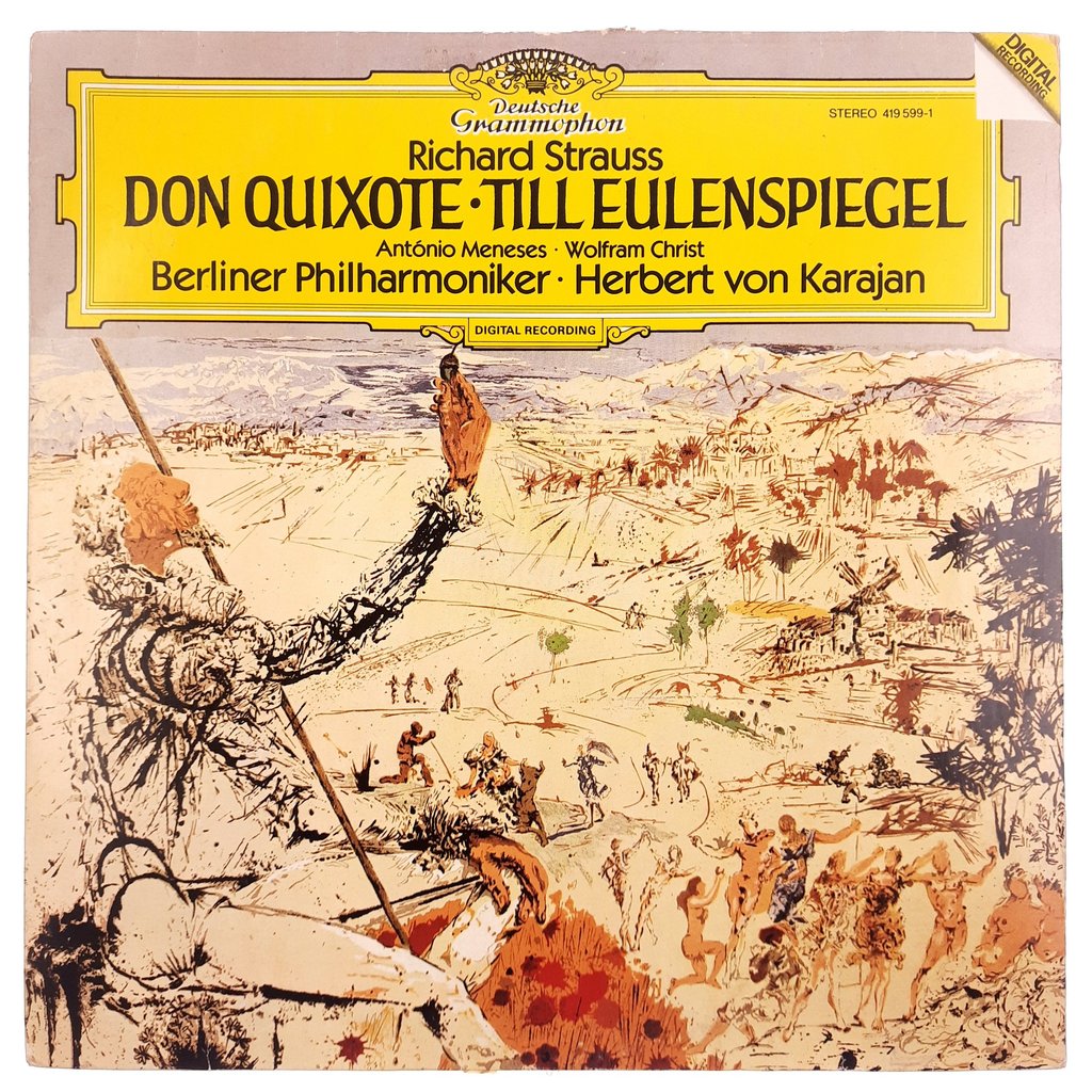 LP Don Quixote • Ti (...) Strauss . Herbert von Karajan 1987