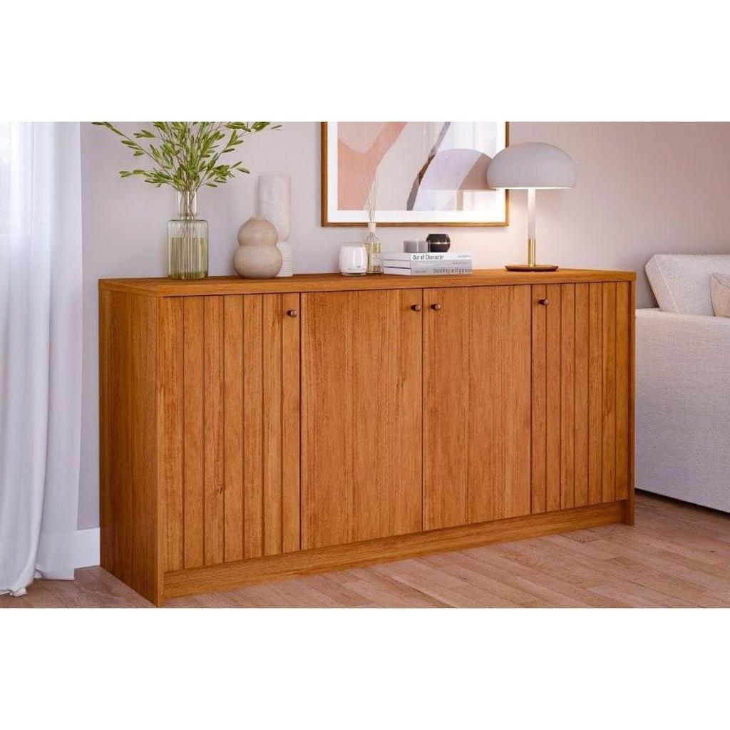 Buffet de Sala Jantar Lia 4 Portas Cinamomo - Cimol em Oferta na Shopee
