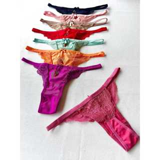 Kit calcinha Fio Dental Renda Com Pingente lingerie sexy em Oferta na Shopee