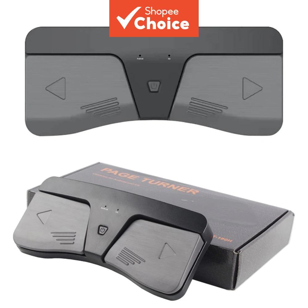 Pedal de Página Sem Fio Bluetooth para Violão, Violino, Piano, Pedal de Giro Sem Fio para iPhone Android
